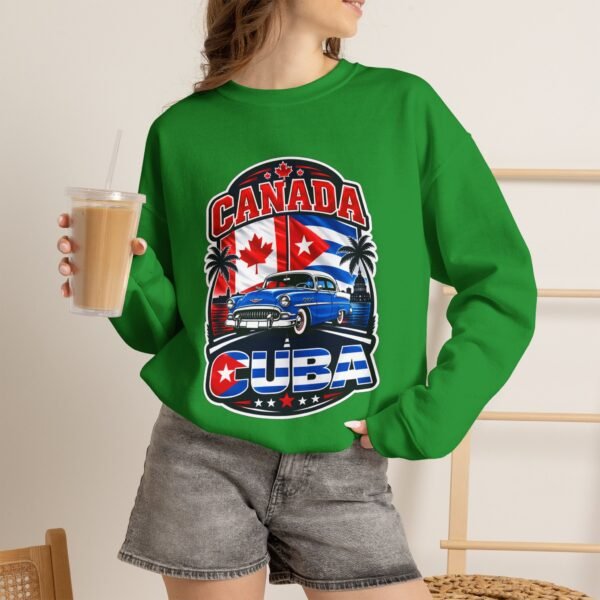 Canada Cuba Vintage Car Crewneck Sweatshirt