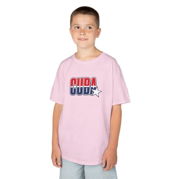 17243273488889133534_2048.jpeg Kids 'CUDA' Retro Star Tee — Patriotic Red & Blue Graphic
