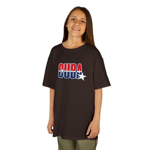 1738828888097124680_2048.jpeg Kids 'CUDA' Retro Star Tee — Patriotic Red & Blue Graphic