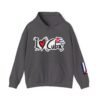 I Heart Cuba Hoodie | Cuban Flag Sleeve Sweatshirt
