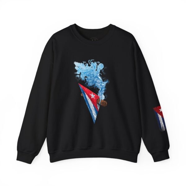 Cuban Flag Cigarette Smoke Crewneck Sweatshirt