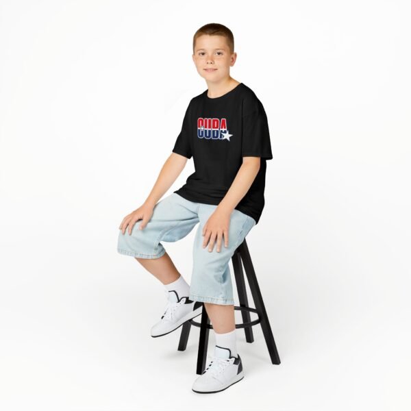 17532332971969340885_2048.jpeg Kids 'CUDA' Retro Star Tee — Patriotic Red & Blue Graphic