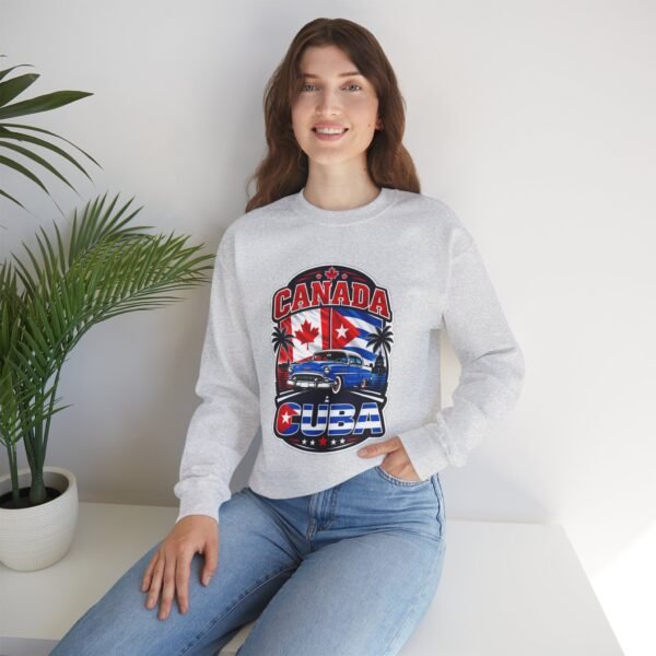 Canada Cuba Vintage Car Crewneck Sweatshirt