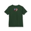 Kids Tee — Heart Flag Design: Cuban & Canadian Pride
