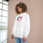 Champion Cuba Canada Heart Hoodie – Cuban & Canadian Pride Unisex Black Hoodie - Image 4
