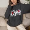 I Heart Cuba Hoodie | Cuban Flag Sleeve Sweatshirt