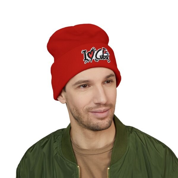 I  Love Cuba Embroidered Cuffed Beanie