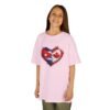 Kids Tee — Heart Flag Design: Cuban & Canadian Pride