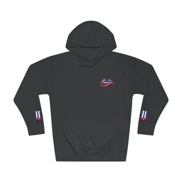 Cuba Script Logo Hoodie | Flag Accent Sleeve Stars