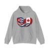 Cuban Canadian Flag Heart Hoodie | Cuba Canada Infinity Ribbon