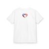 Kids Tee — Heart Flag Design: Cuban & Canadian Pride