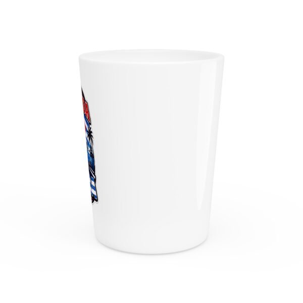 Canada Cuba Vintage Car Shot Glass – Retro Travel Flag Design