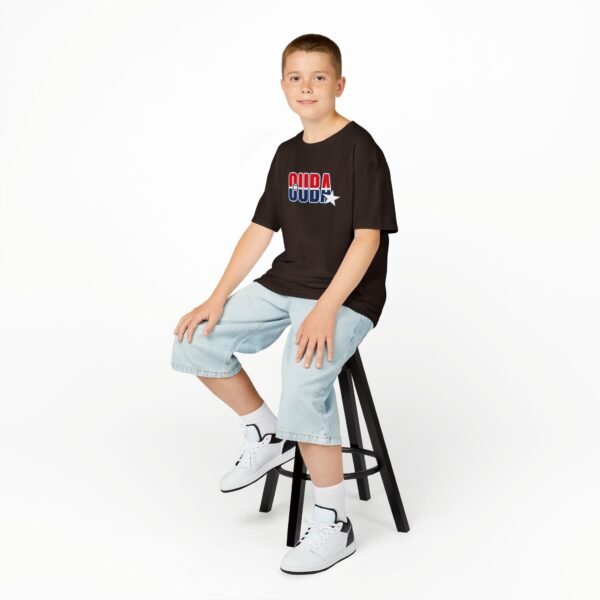2104433196709275801_2048.jpeg Kids 'CUDA' Retro Star Tee — Patriotic Red & Blue Graphic