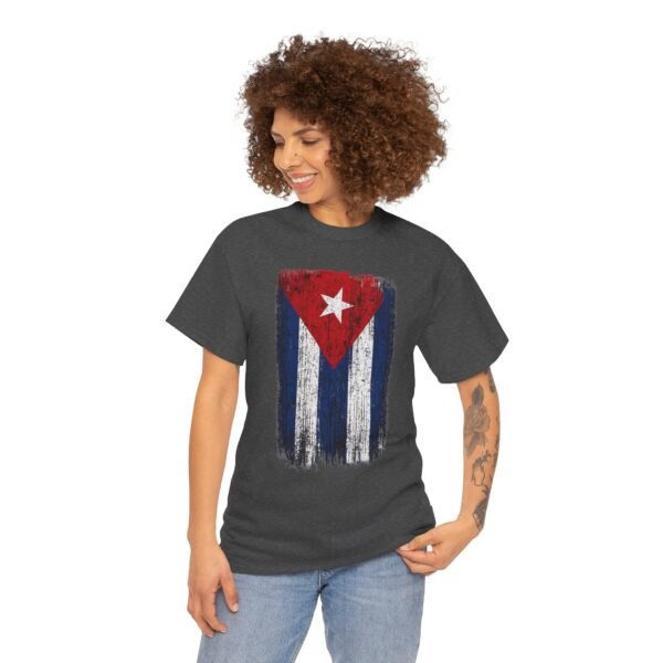Distressed Cuban Flag T-Shirt | Cuba Flag Tee, Vintage Grunge Stripes