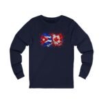 Cuban Flag Paint Splatter Long Sleeve Tee - Image 17
