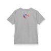Kids Tee — Heart Flag Design: Cuban & Canadian Pride