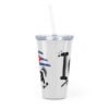 271884330715357090_2048.jpeg I love Cuba Plastic Tumbler with Straw | Red White Blue