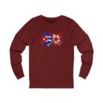 Cuba Canada Flag Splash Long Sleeve Tee - Image 6