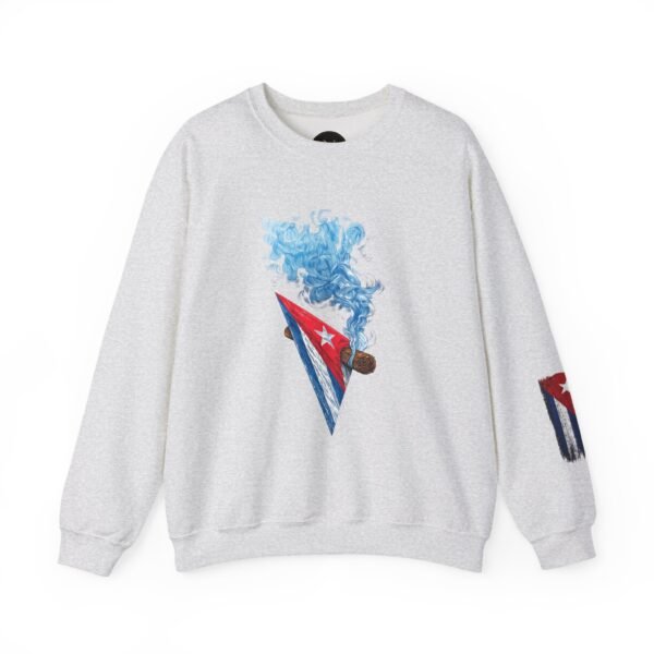 Cuban Flag Cigarette Smoke Crewneck Sweatshirt