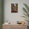 Cuban Street Scene Poster - Vintage Car & Live Music Rolled Wall Art