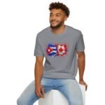 Cuba Canada Flag Splash T-Shirt — Cuban-Canadian Pride Graphic Tee - Image 14