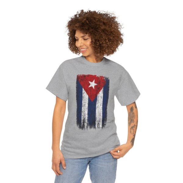 Distressed Cuban Flag T-Shirt | Cuba Flag Tee, Vintage Grunge Stripes