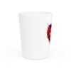 Cuba Canada Heart Flag Shot Glass — Cuban-Canadian Pride Drinking Glass