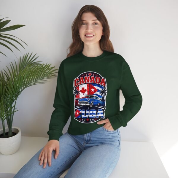 Canada Cuba Vintage Car Crewneck Sweatshirt