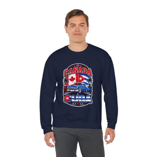 Canada Cuba Vintage Car Crewneck Sweatshirt