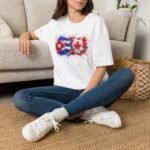 Cuba Canada Flag Splash T-Shirt — Cuban-Canadian Pride Graphic Tee - Image 3