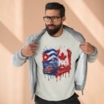 Canadian Flag & Cuba Graphic Crewneck Sweatshirt - Image 7
