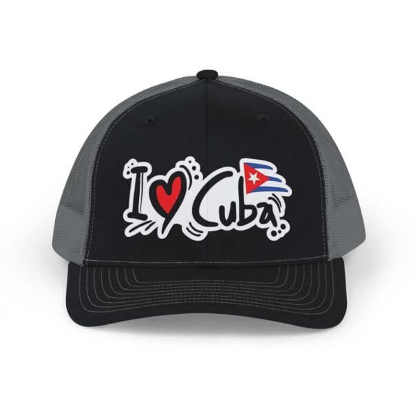 355223839345464222_2048.jpeg I Love Cuba Snapback Cap | Cuban Flag Heart Graphic Trucker Hat