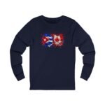 Cuba Canada Flag Splash Long Sleeve Tee - Image 5