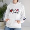 I Heart Cuba Hoodie | Cuban Flag Sleeve Sweatshirt