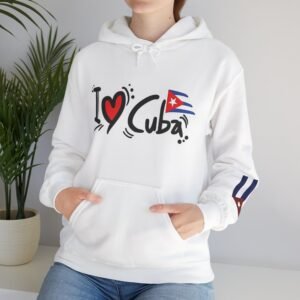 3884172773189549405_2048.jpeg I Heart Cuba Hoodie | Cuban Flag Sleeve Sweatshirt