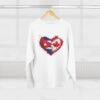 Cuba Canada Heart Crewneck Sweatshirt — Split Flag Love Graphic