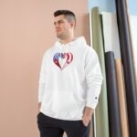 Champion Cuba Canada Heart Hoodie – Cuban & Canadian Pride Unisex Black Hoodie - Image 3