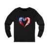 4078800363998314702_2048.jpeg Canada USA Heart Long Sleeve Tee - Canada & USA Flag Love Shirt