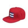 Snapback Hat — Embroidered Cuban Flag Patch