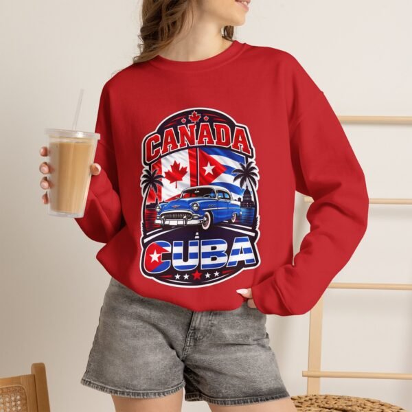 Canada Cuba Vintage Car Crewneck Sweatshirt
