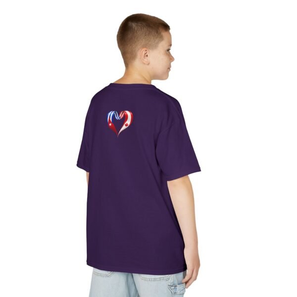 Kids Tee — Heart Flag Design: Cuban & Canadian Pride