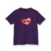 Kids Tee — Heart Flag Design: Cuban & Canadian Pride