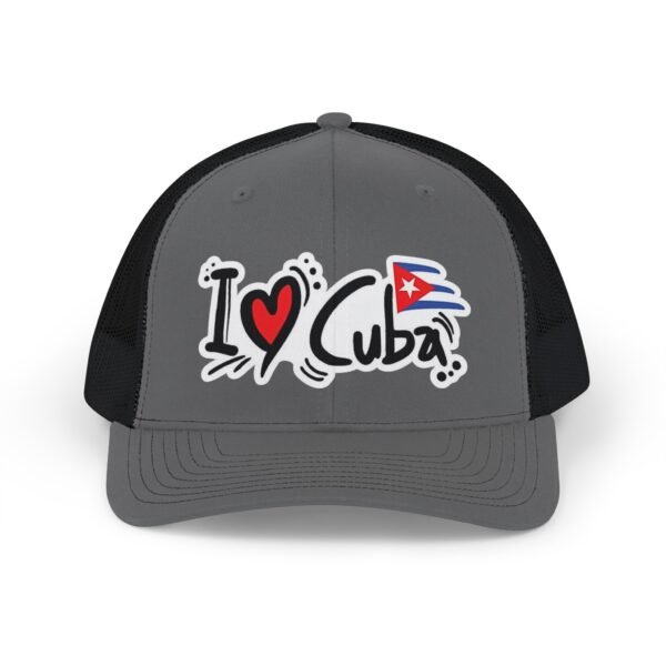 4587944321893339746_2048.jpeg I Love Cuba Snapback Cap | Cuban Flag Heart Graphic Trucker Hat