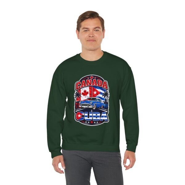 Canada Cuba Vintage Car Crewneck Sweatshirt