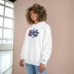 Champion Cuban Pride Hoodie – Cuba & Québec Splash Graphic - Image 2