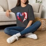 Two Nations One Heart T-Shirt, Cuba Canada Heart Flag Tee, Cuban Canadian Love Shirt, Heart of Cuba and Canada, Patriotic Graphic Tee - Image 17