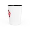Cuba Canada Heart Flag Shot Glass — Cuban-Canadian Pride Drinking Glass