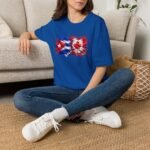 Cuba Canada Flag Splash T-Shirt — Cuban-Canadian Pride Graphic Tee - Image 15