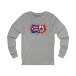 Cuba Canada Flag Splash Long Sleeve Tee - Image 3