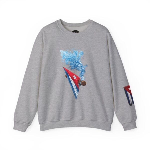 Cuban Flag Cigarette Smoke Crewneck Sweatshirt